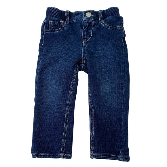 Levi's Baby 12M Boys Skinny Stretch Elastic Waist Soft Cotton Jeans - Picture 1 of 5